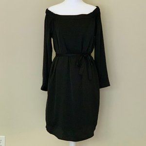 Black off the shoulder dress